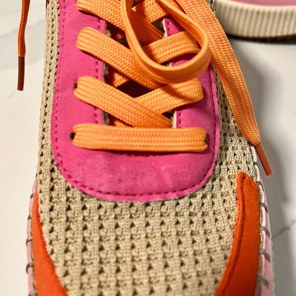 Nicole Miller Brita Pink Multi Platform Sneakers – Size 10 - Picture 8 of 10